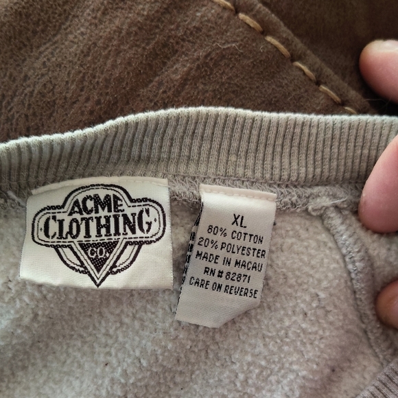 Harley-Davidson Gray Crewneck Sweater Looney Tunes Vintage 90's - Picture 2 of 2